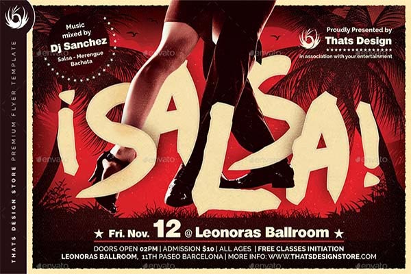 24+ Free Salsa Flyer Templates | Free & Premium PSD | Ai | Vector | EPS Downloads